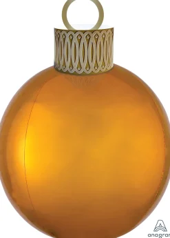 Joulu|Erikoisilmapallot>Anagram International Inc, 7700 Anagram Drive, MN 55344-7307, USA, http://www.anagramballoons.com/ Joulupallo kullanvärinen ilmatäytteinen erikoisfoliopallo