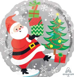 Pienet Foliopallot|Joulu>Anagram International Inc, 7700 Anagram Drive, MN 55344-7307, USA, http://www.anagramballoons.com/ Joulupukki, lumiukko ja pingviinit foliopallo