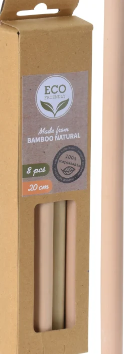 Kesätuotteet|Kesätuotteet>Koopman International B.V., Distelweg 88, 1031 HH AMSTERDAM, www.koopmanint.com Juomapilli bambu 8 kpl/pkt