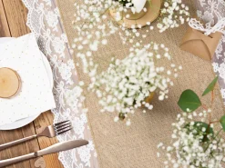Lakkiaiset Ja Valmistujaiset|Lakkiaiset Ja Valmistujaiset>PartyDeco sp. z o.o. sp. k., ul. Kolumba 1, 70-035 Szczecin, www.partydeco.com Kaitaliina juuttikangas 0,28 x 5 m
