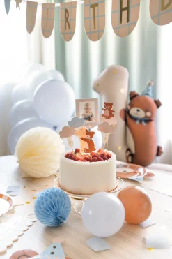 Leivontakoristeet|Muut Juhlatarvikkeet>PartyDeco sp. z o.o. sp. k., ul. Kolumba 1, 70-035 Szczecin, www.partydeco.com Kakunkoristeet, nalle, 12-14 cm