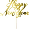 Leivontakoristeet|Muut Juhlatarvikkeet>PartyDeco sp. z o.o. sp. k., ul. Kolumba 1, 70-035 Szczecin, www.partydeco.com Kakunkoriste Happy New Year kullanvärinen