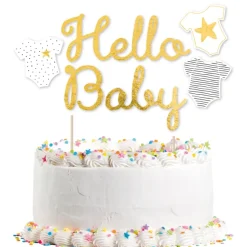 Leivontakoristeet|Muut Juhlatarvikkeet>IV Beck / Amscan Europe GmbH, Dettinger Str. 148, 73230 Kirchheim/Teck, Germany, www.amscan-europe.com Kakunkoriste Hello Baby