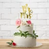 Leivontakoristeet|Muut Juhlatarvikkeet>PartyDeco sp. z o.o. sp. k., ul. Kolumba 1, 70-035 Szczecin, www.partydeco.com Kakunkoriste Mr&Mrs kullanvärinen