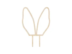 Pääsiäinen|Leivontakoristeet>PartyDeco sp. z o.o. sp. k., ul. Kolumba 1, 70-035 Szczecin, www.partydeco.com Kakunkoriste pupun korvat, 20 cm