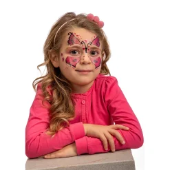 Pääsiäinen|Halloween>CARNIVAL TOYS SRL, VIA GOLDONI 1, 48026 GODO DI RUSSI, RA, www.carnivaltoys.it Kasvotarrat perhonen