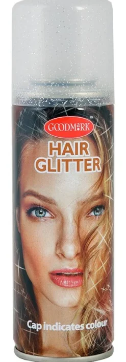 Hiusvärit Ja -Glitterit>Goodmark Europe NV, Industrielaan 15, 8520 Kuurne, www.goodmarkgroup.com Kimallehiusvärispray hopeanvärinen 125 ml
