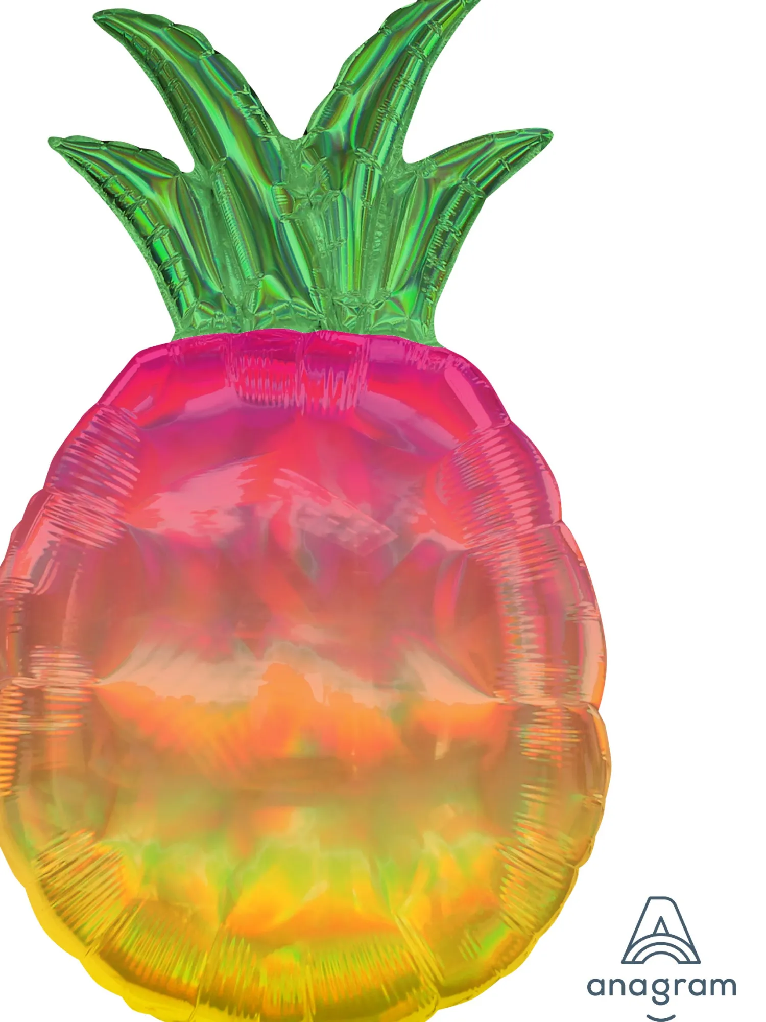 Erikoisfoliopallot>Anagram International Inc, 7700 Anagram Drive, MN 55344-7307, USA, http://www.anagramballoons.com/ Kimaltava ananas erikoismuotofolio
