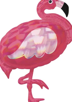 Erikoisfoliopallot>Anagram International Inc, 7700 Anagram Drive, MN 55344-7307, USA, http://www.anagramballoons.com/ Kimaltava flamingo erikoismuotofolio