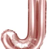 Kirjainfoliopallot>PartyDeco sp. z o.o. sp. k., ul. Kolumba 1, 70-035 Szczecin, www.partydeco.com Kirjainfolio J ruusukullanvärinen ilmatäytteinen 35 cm