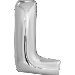 Kirjainfoliopallot>Riethmüeller Kirjainfolio L hopeanvärinen 86 cm