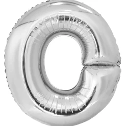 Kirjainfoliopallot>Riethmüeller Kirjainfolio O hopeanvärinen 86 cm