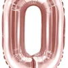 Erikoisilmapallot|Kirjainfoliopallot>PartyDeco sp. z o.o. sp. k., ul. Kolumba 1, 70-035 Szczecin, www.partydeco.com Kirjainfolio O ruusukullanvärinen ilmatäytteinen 35 cm