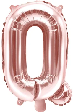 Erikoisilmapallot>PartyDeco sp. z o.o. sp. k., ul. Kolumba 1, 70-035 Szczecin, www.partydeco.com Kirjainfolio Q ruusukullanvärinen ilmatäytteinen 35 cm