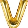 Erikoisilmapallot>PartyDeco sp. z o.o. sp. k., ul. Kolumba 1, 70-035 Szczecin, www.partydeco.com Kirjainfolio V kullanvärinen ilmatäytteinen 35 cm