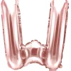 Erikoisilmapallot>PartyDeco sp. z o.o. sp. k., ul. Kolumba 1, 70-035 Szczecin, www.partydeco.com Kirjainfolio W ruusukullanvärinen ilmatäytteinen 35 cm