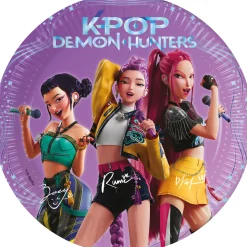 Lautaset>Juhlamaailma K-Pop Demon Hunters pahvilautanen 20 cm 8 kpl/pkt
