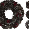 Joulu|Muut Ripustettavat Koristeet>Koopman International B.V., Distelweg 88, 1031 HH AMSTERDAM, www.koopmanint.com Kranssi kävyt 33 cm