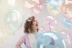 Häät|Häät>Anagram International Inc, 7700 Anagram Drive, MN 55344-7307, USA, http://www.anagramballoons.com/ Kristallikuplapallo vaaleanpunainen 45 cm erikois