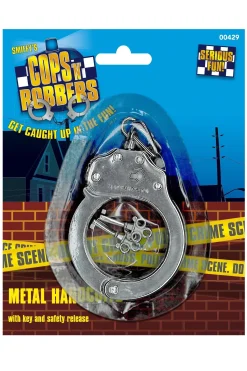 Penkkarit|Käsiraudat Ja Kahleet>Smiffys II Ltd., New Lane, Leeds, LS11 5DZ United Kingdom, www.smiffys.com Käsiraudat, metallia avaimella