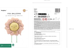 Kävelevät Foliopallot|Vappu>PartyDeco sp. z o.o. sp. k., ul. Kolumba 1, 70-035 Szczecin, www.partydeco.com Kukka, kävelevä foliopallo M
