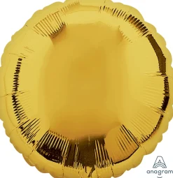 Yksiväriset Ilmapallot>Anagram International Inc, 7700 Anagram Drive, MN 55344-7307, USA, http://www.anagramballoons.com/ Kullanvärinen pyöreä foliopallo