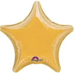 Yksiväriset Ilmapallot>Anagram International Inc, 7700 Anagram Drive, MN 55344-7307, USA, http://www.anagramballoons.com/ Kullanvärinen tähti foliopallo