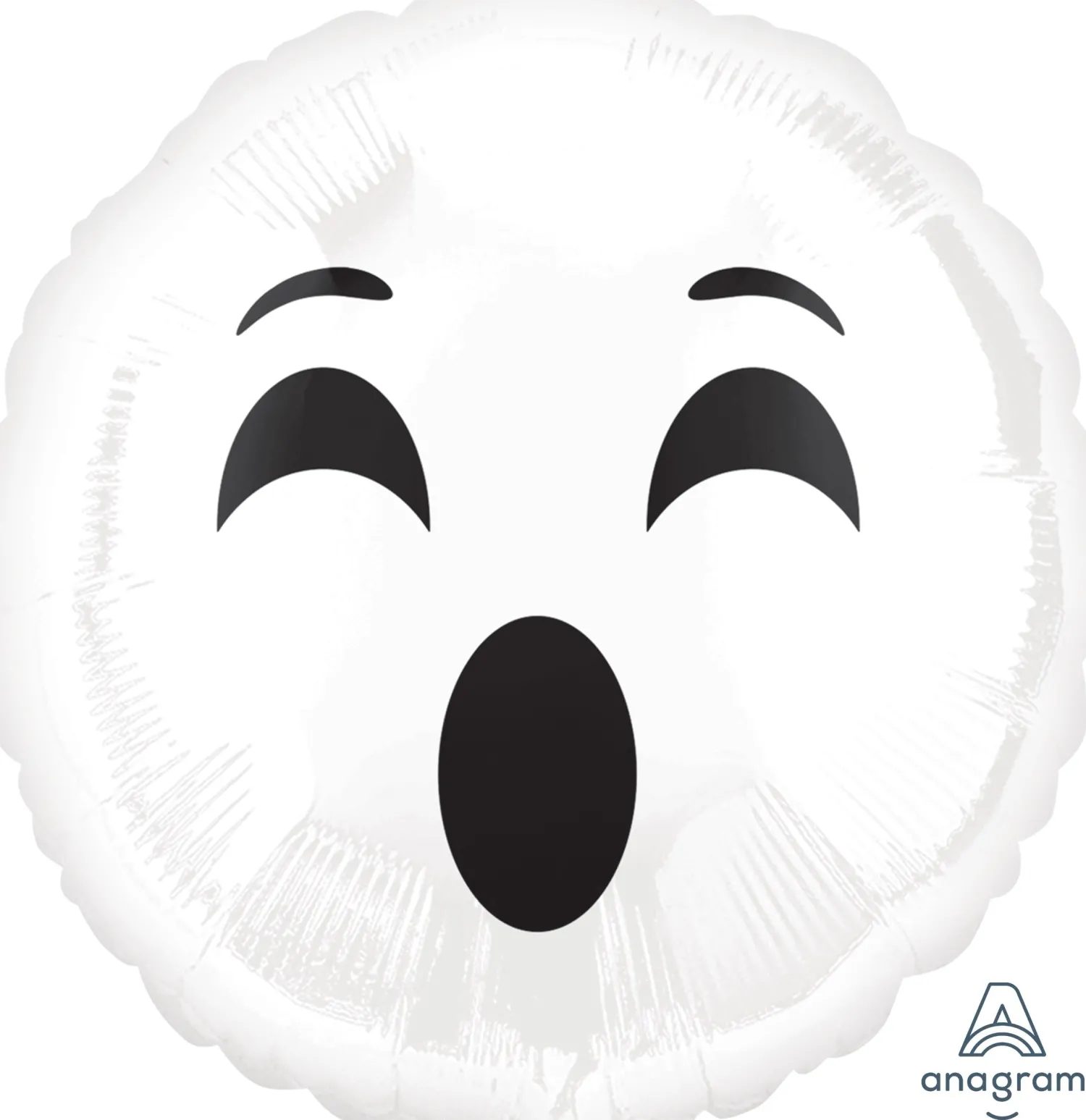 Pienet Foliopallot|Halloween>Anagram International Inc, 7700 Anagram Drive, MN 55344-7307, USA, http://www.anagramballoons.com/ Kummitusemoji #boo foliopallo