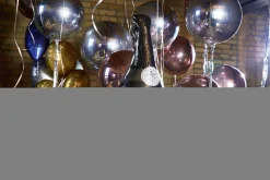 Muotofoliopallot>Anagram International Inc, 7700 Anagram Drive, MN 55344-7307, USA, http://www.anagramballoons.com/ Kuohuviinipullo muotofoliopallo