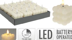Joulu|Kynttilät>Koopman International B.V., Distelweg 88, 1031 HH AMSTERDAM, www.koopmanint.com Kuplakynttilä LED valkoinen