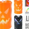 Halloween|Valotuotteet>Koopman International B.V., Distelweg 88, 1031 HH AMSTERDAM, www.koopmanint.com Kurpitsa LED-kynttilä lajitelmatuote, 2 erilaista