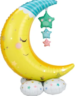 Erikoisilmapallot>Anagram International Inc, 7700 Anagram Drive, MN 55344-7307, USA, http://www.anagramballoons.com/ Kuu ja tähdet ilmatäytteinen erikoisfoliopallo 139 cm