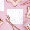 Häät|Häät>PartyDeco sp. z o.o. sp. k., ul. Kolumba 1, 70-035 Szczecin, www.partydeco.com Lautasliina ruusukultaiset pilkut, valkoinen 20 kpl/pkt