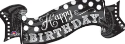 Muotofoliopallot>Anagram International Inc, 7700 Anagram Drive, MN 55344-7307, USA, http://www.anagramballoons.com/ Liitutaulu Happy Birthday muotofoliopallo