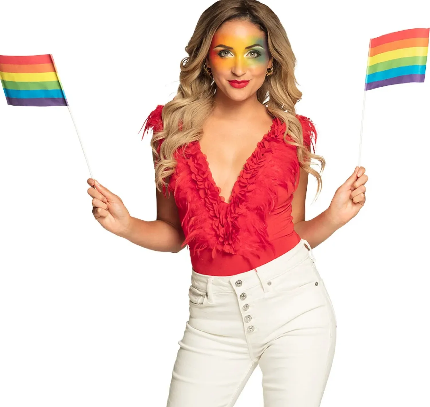 Pride|Liput, Kyltit Ja Julisteet>Boland Party Partners, P. O. Box 518, AK ALPHEN A/D RIJN, https://boland.eu Lippu sateenkaari 6 kpl/pkt