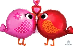Ystävänpäivä|Muotofoliopallot>Anagram International Inc, 7700 Anagram Drive, MN 55344-7307, USA, http://www.anagramballoons.com/ Love birds muotofoliopallo