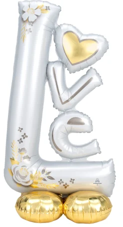 Erikoisfoliopallot>Anagram International Inc, 7700 Anagram Drive, MN 55344-7307, USA, http://www.anagramballoons.com/ L-O-V-E ilmatäytteinen foliopallo 147 cm
