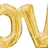 Erikoisilmapallot>Anagram International Inc, 7700 Anagram Drive, MN 55344-7307, USA, http://www.anagramballoons.com/ LOVE kirjaimet kullanvärinen puhallettava foliopallo