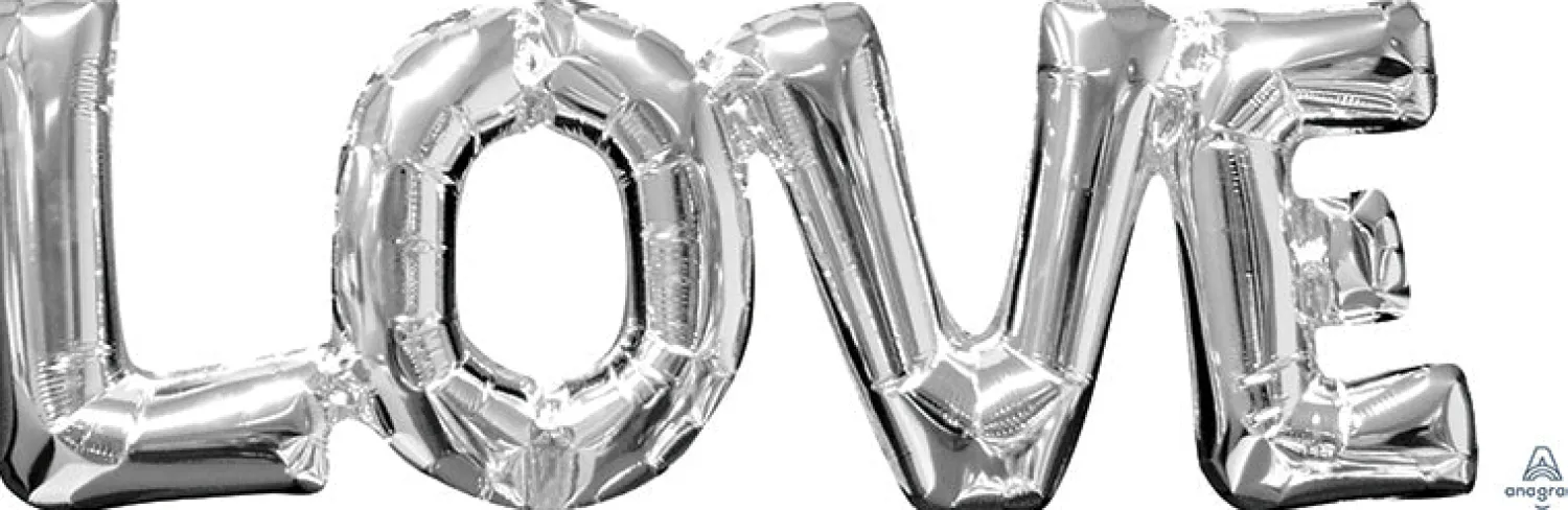 Ystävänpäivä|Erikoisilmapallot>Anagram International Inc, 7700 Anagram Drive, MN 55344-7307, USA, http://www.anagramballoons.com/ Love kirjaimet, puhallettava foliopallo
