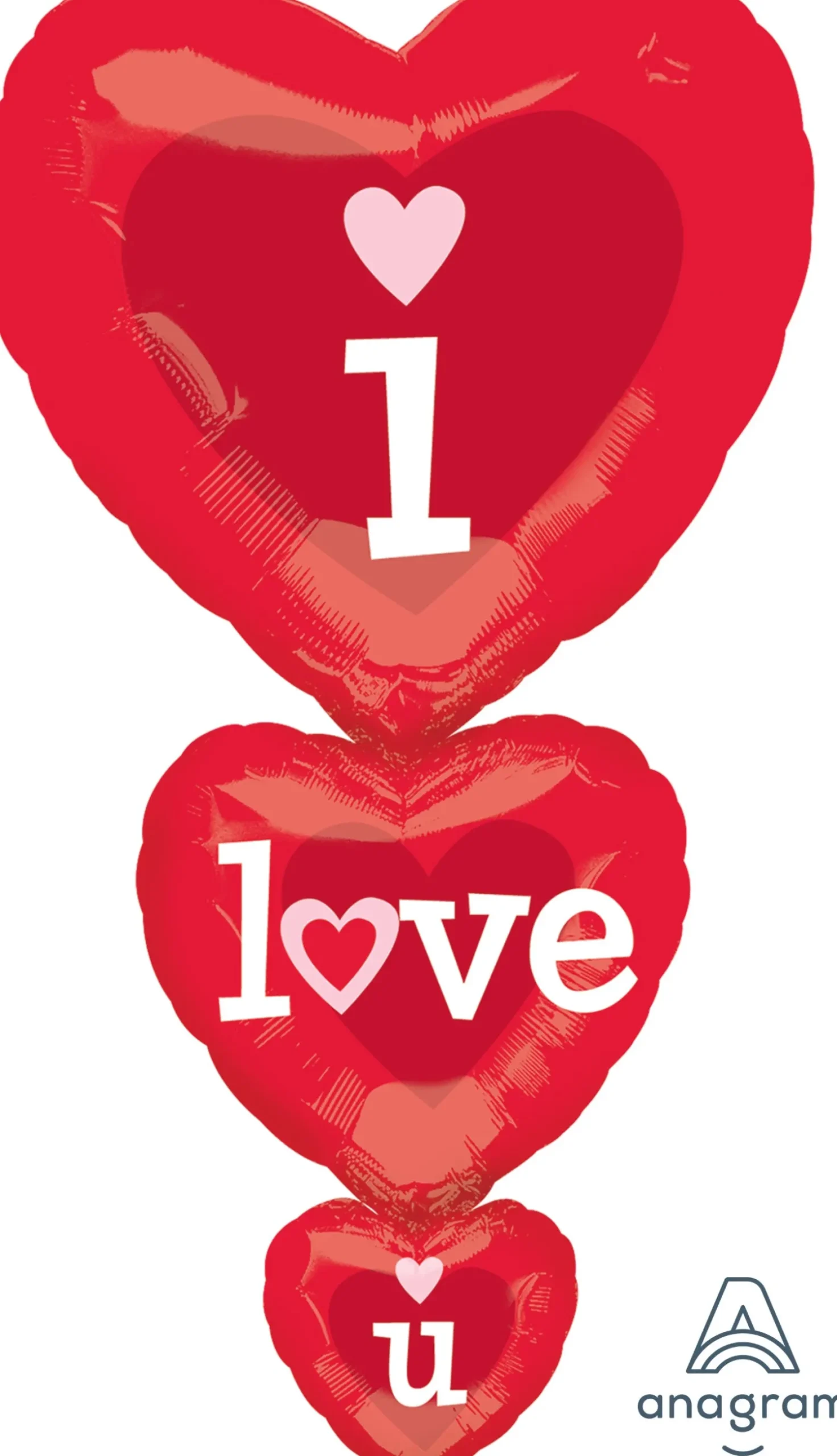 Ystävänpäivä|Muotofoliopallot>Anagram International Inc, 7700 Anagram Drive, MN 55344-7307, USA, http://www.anagramballoons.com/ Love tripla muotofoliopallo