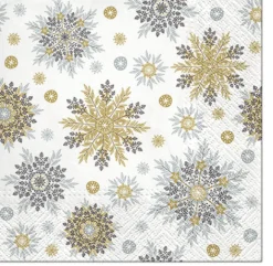 Joulu|Lautasliinat>PAW Sp. z o.o., Nektarowa 9, 62-002 Suchy Las, www.paw.pl Lumihiutaleet lautasliina 33 x 33 cm 20 kpl/pkt