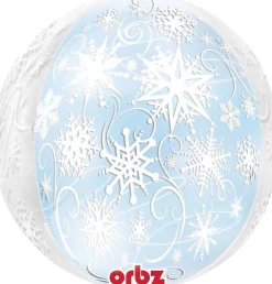 Erikoisfoliopallot>Anagram International Inc, 7700 Anagram Drive, MN 55344-7307, USA, http://www.anagramballoons.com/ Lumihiutaleet pallokas 3D muotofoliopallo