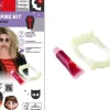 Tekoveret|Halloween>Goodmark Europe NV, Industrielaan 15, 8520 Kuurne, www.goodmarkgroup.com Maskeeraussetti vampyyri tekoveri ja hampaat