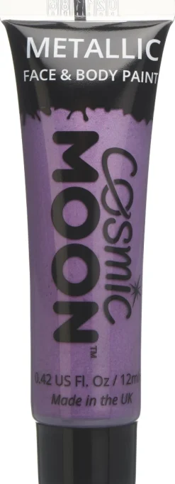 Kasvovärit|Festarit>Smiffys II Ltd., New Lane, Leeds, LS11 5DZ United Kingdom, www.smiffys.com Metallinhohtoinen kasvoväri violetti 12 ml