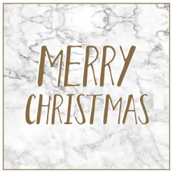 Joulu|Muut Juhlatarvikkeet>Artebene Gmbh Mini joulukortti - Merry Christmas marmori