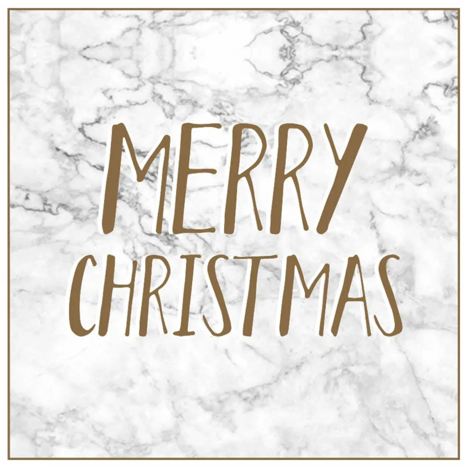 Joulu|Muut Juhlatarvikkeet>Artebene Gmbh Mini joulukortti - Merry Christmas marmori