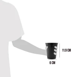 Värikattaus|Lasit Ja Mukit>Sarl Original Cup / Gérant Associé, 59 rue de Ponthieu, 75008 Paris, www.originalcup.com Muovimuki konepestävä musta 530 ml 20 kpl/pkt