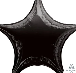 Yksiväriset Ilmapallot>Anagram International Inc, 7700 Anagram Drive, MN 55344-7307, USA, http://www.anagramballoons.com/ Musta tähti foliopallo