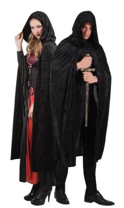 Muut Asusteet|Halloween>Boland Party Partners, P. O. Box 518, AK ALPHEN A/D RIJN, https://boland.eu Musta viitta hupulla 170 cm