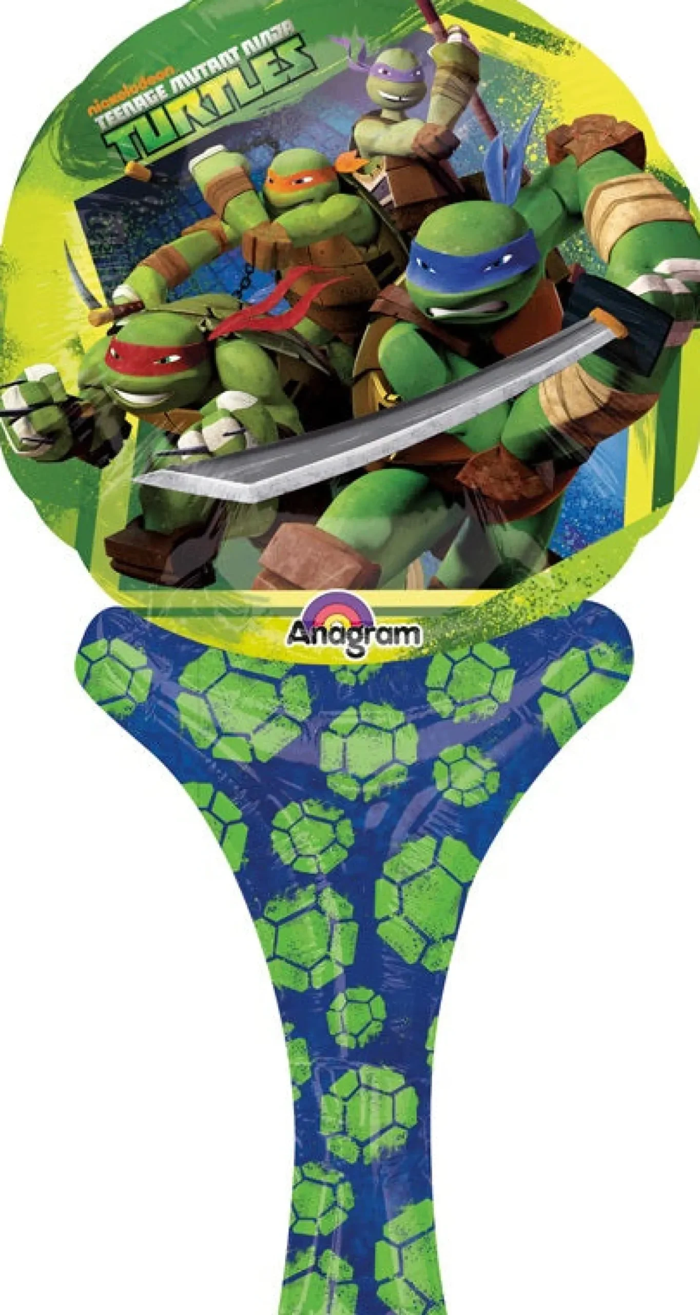 Erikoisilmapallot>Anagram International Inc, 7700 Anagram Drive, MN 55344-7307, USA, http://www.anagramballoons.com/ Ninja Turtles puhallettava foliopallo 1 kpl/pkt